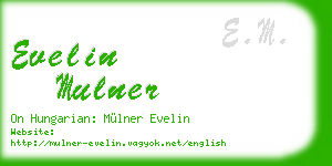 evelin mulner business card